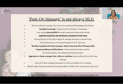 Post-Op Recovery, Swelling & Lymphatic Massage